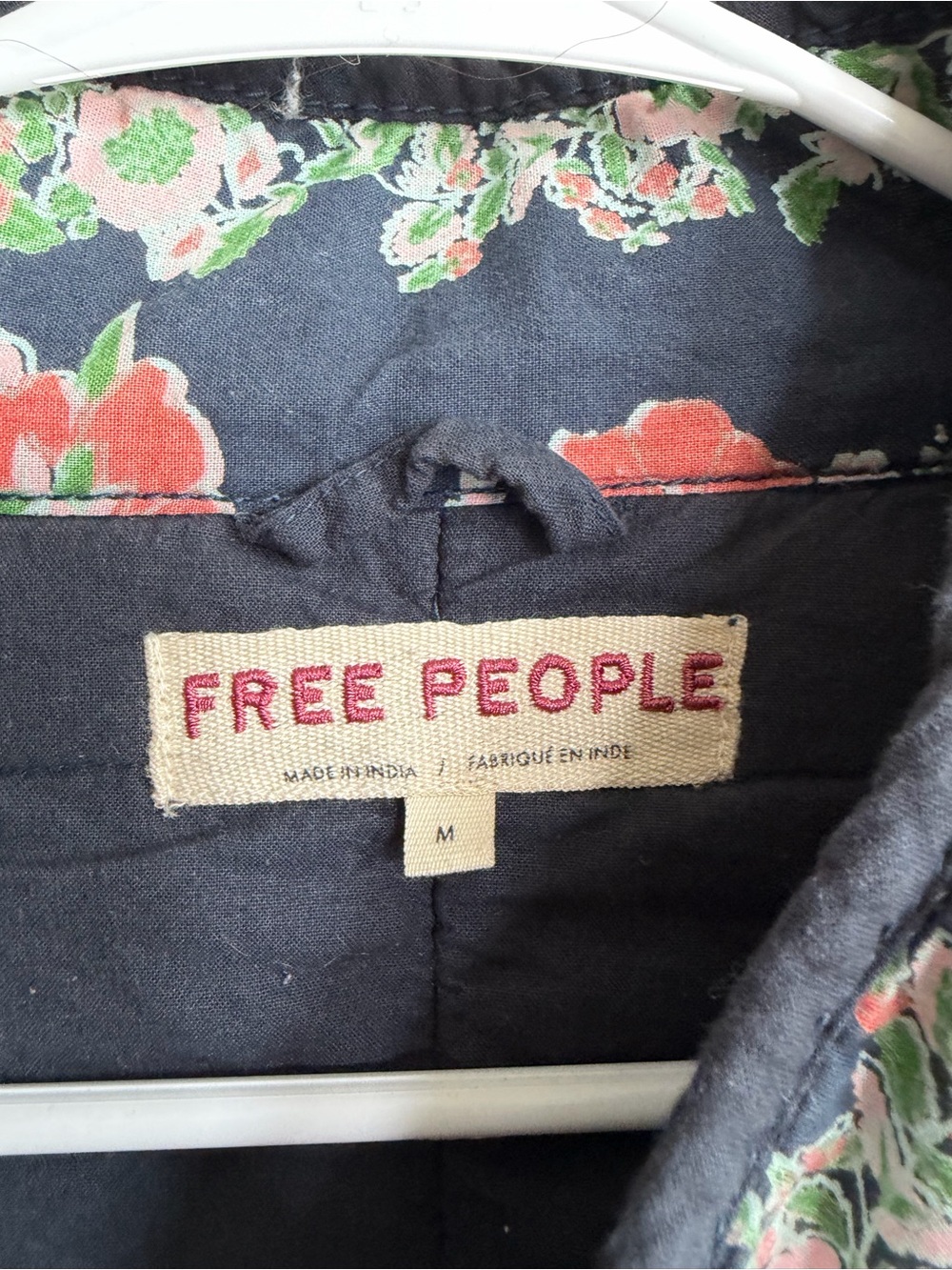 Free People Chloe Jacket Floral Quilted Dusk Combo M - Picture 5 of 10